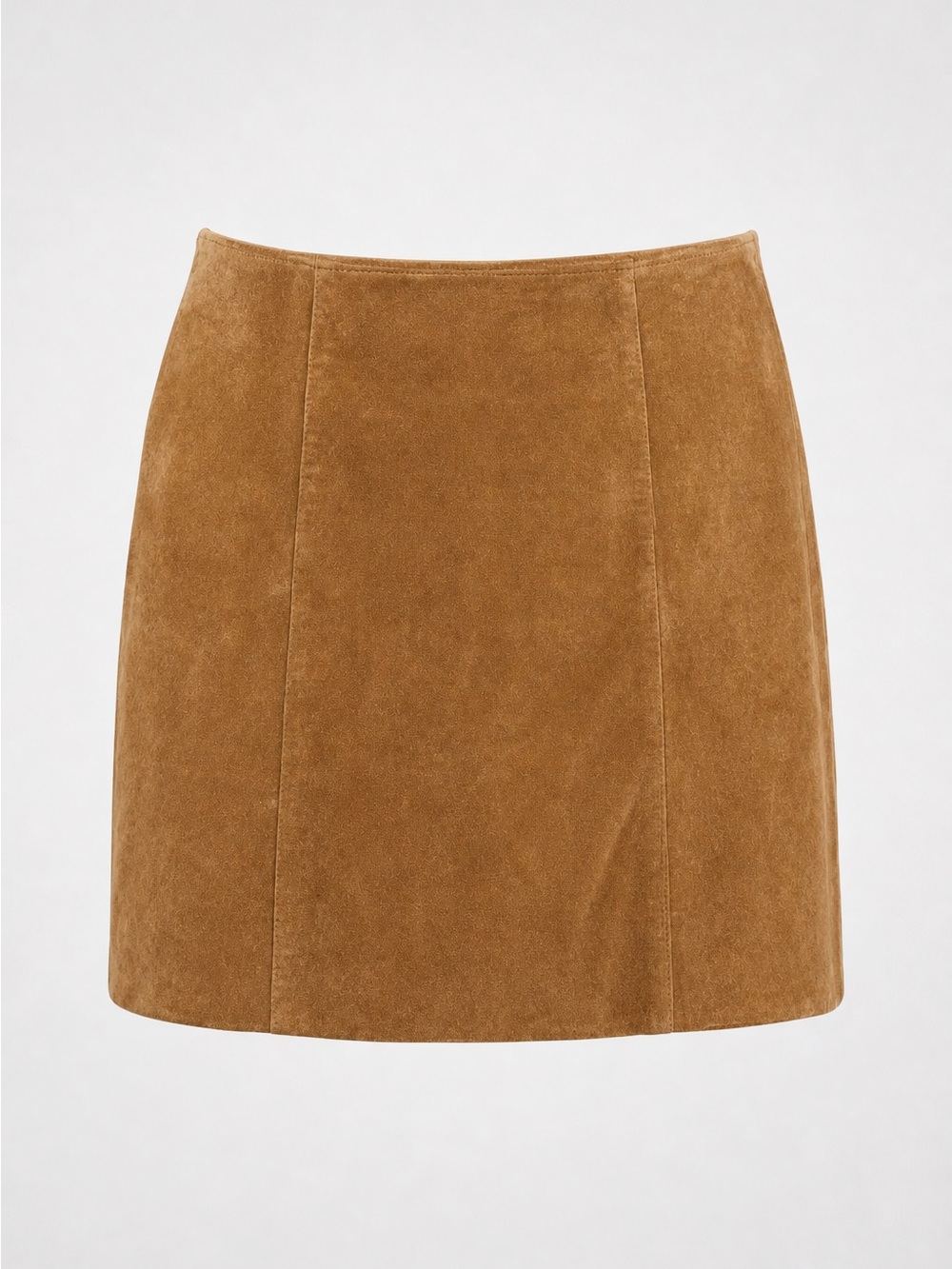 Old Navy Suede Midi Skirt in Camel Brown